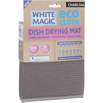 White Magic Dish Drying Mat Pebble