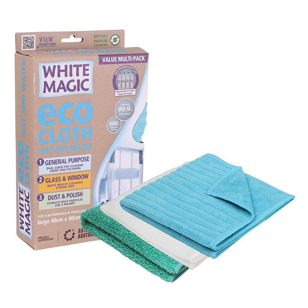 White Magic – Eco Cloth Household Value Pack - TidyNess